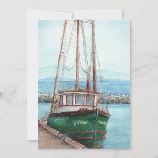 Gedenkservice für das benutzerdefinierte Aquakultu Einladung (Vorderseite)