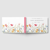 Gedenkservice zur Wildblume von Wasserfarben Gästebuch (Voll)