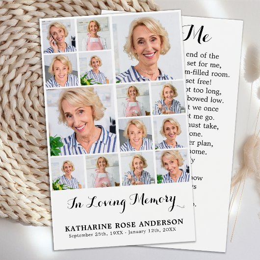 Gedenkstätte 14 Collage Beerdigungskarten