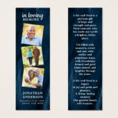 Gedenkstätte 3 Foto Blauer Beerdigungsbeweis Lesez (Vorne & Hinten)