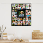 Gedenkstätte 48 FotoCollage im Gedächtnis des Schw Poster (Küche)