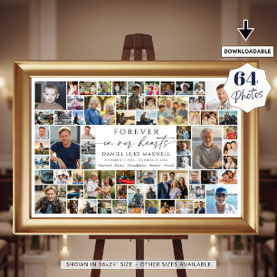 Gedenkstätte 64 Foto-Collage Für immer in unseren Poster