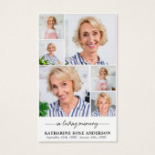 Gedenkstätte 6 Foto Collage Beerdigungskarten (Vorderseite)