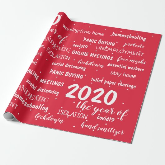 Gedenkstätte COVID 19 Weihnachten 2020 Geschenkpapier (Ungerollt)