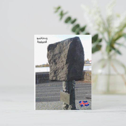 Gedenkstätte der Bürokraten, Reykjavik, Island Postkarte (Stehend Vorderseite)