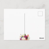 Gedenkstätte der Lila Orchidee Rosa Postkarte (Rückseite)