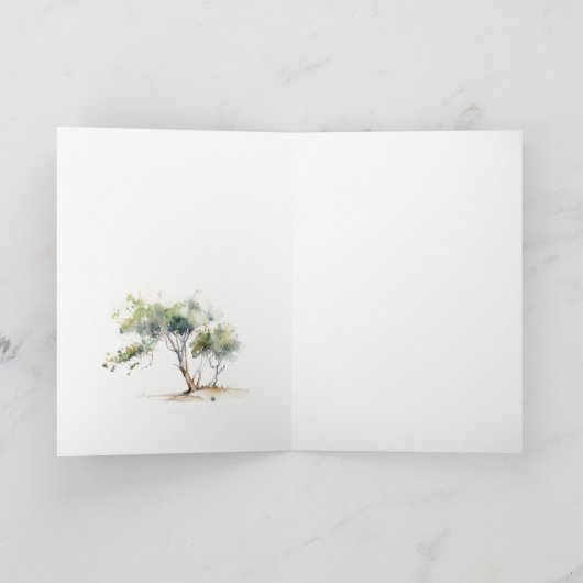 Gedenkstätte des Botanischen Beileids Dankeskarte (Innenseite)