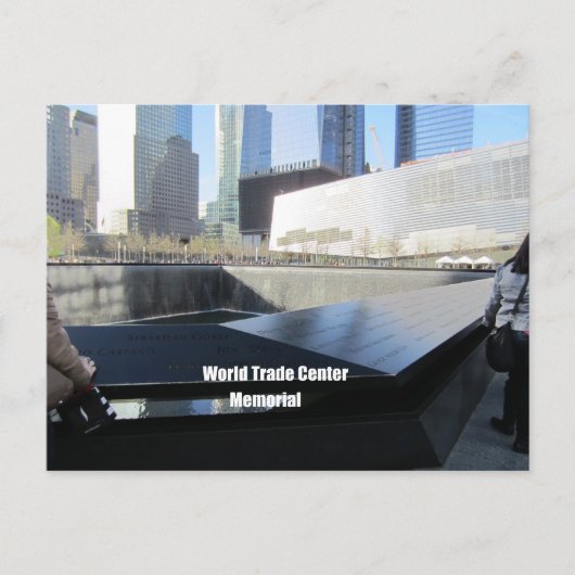 Gedenkstätte des World Trade Center in New York Postkarte (Vorderseite)