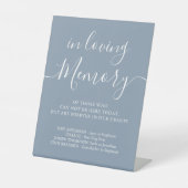 Gedenkstätte dusty Blue in Love Memory Sockelschild (Vorderseite)