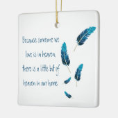 Gedenkstätte | Feder | Blau | KERAMIK Keramikornament (Links)