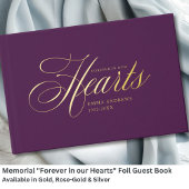Gedenkstätte "Forever in our Hearts" Gold Foil, Vi Gästebuch