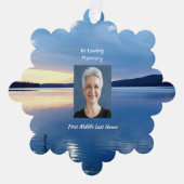 Gedenkstätte Foto Christlicher Sonnenaufgang Ornament Karte (Vorderseite)