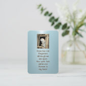 Gedenkstätte Foto Gebet-Barn-Vogelwelt Visitenkarte (Stehend Vorderseite)