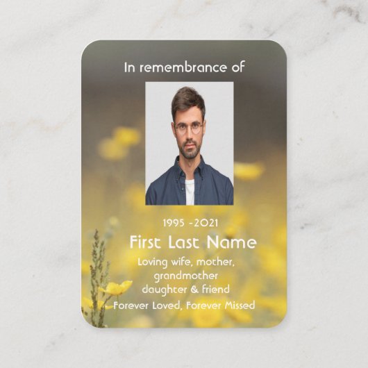 Gedenkstätte Foto Gebet-Barn-Vogelwelt Visitenkarte (Rückseite)