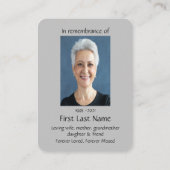 Gedenkstätte Foto Gebet Grafik Kunst Pferde Christ Visitenkarte (Rückseite)