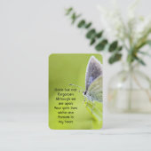 Gedenkstätte Foto Gebet Schmetterlingsgarten Natur Visitenkarte (Stehend Vorderseite)