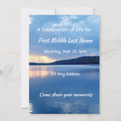 Gedenkstätte Foto Gebet Sonnenaufgang Natur Einladung (Vorderseite)