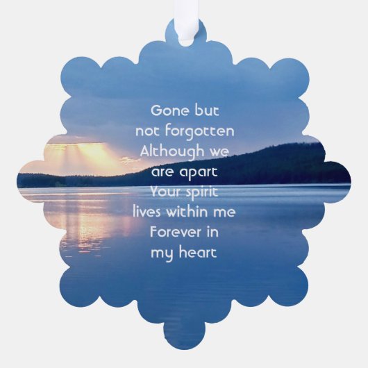 Gedenkstätte Foto Gebet Sonnenaufgang Natur Ornament Karte (Rückseite)