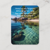 Gedenkstätte Foto Gebet Tropical Beach Exotic Isla Visitenkarte (Vorderseite)