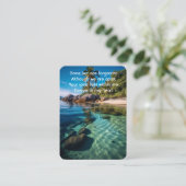 Gedenkstätte Foto Gebet Tropical Beach Exotic Isla Visitenkarte (Stehend Vorderseite)