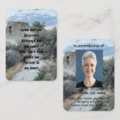 Gedenkstätte Foto Gebet Wüste Wanderung Visitenkarte (Vorne/Hinten)