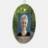 Gedenkstätte Foto Gebetspfade Waldbaumen Keramik Ornament (Rechts)