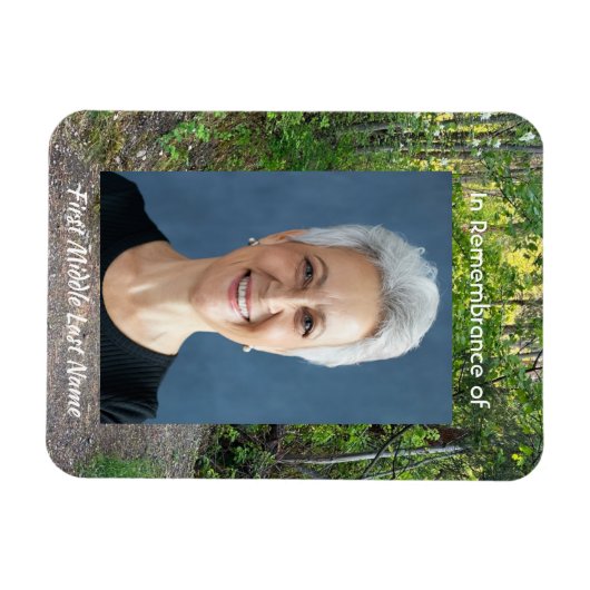 Gedenkstätte Foto Gebetspfade Waldbaumen Magnet (Horizontal)