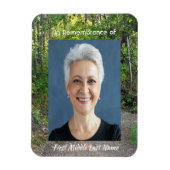 Gedenkstätte Foto Gebetspfade Waldbaumen Magnet (Vertikal)