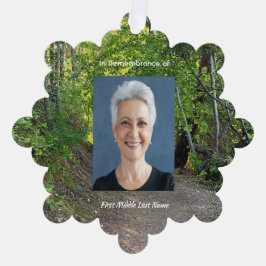 Gedenkstätte Foto Gebetspfade Waldbaumen Ornament Karte