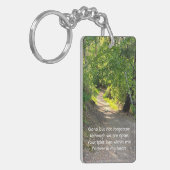 Gedenkstätte Foto Gebetspfade Waldbaumen Schlüsselanhänger (Vorderseite links)