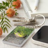 Gedenkstätte Foto Gebetspfade Waldbaumen Schlüsselanhänger (Vorderseite rechts)