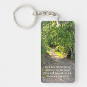 Gedenkstätte Foto Gebetspfade Waldbaumen Schlüsselanhänger (Vorderseite)