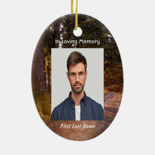 Gedenkstätte Foto Gebetswaldweg Keramik Ornament (Hinten)