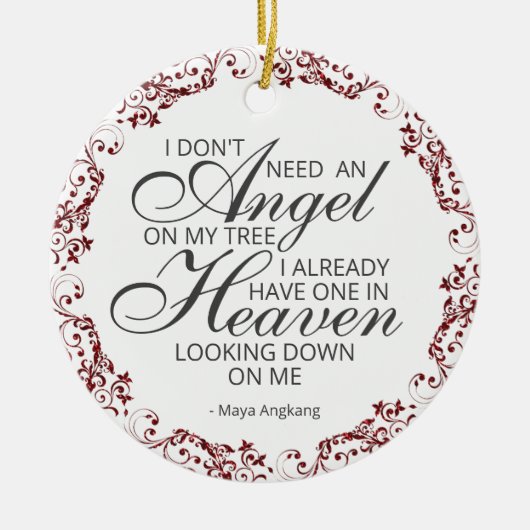 Gedenkstätte Foto Keramik Ornament (Vorne)