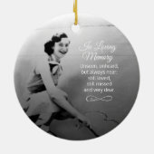 Gedenkstätte Foto Keramik Ornament (Hinten)