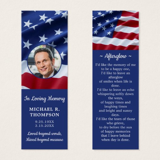 Gedenkstätte Foto Patriotische Beerdigung Lesezeic (Vorne & Hinten)