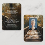 Gedenkstätte Foto Prayer Bridge Naturlandschaft Visitenkarte (Vorne/Hinten)