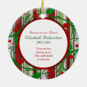 Gedenkstätte Foto Weihnachtsschmuck - Holly Berrie (Hinten)