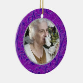 Gedenkstätte Foto Weihnachtsschmuck Lila (Rechts)