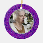 Gedenkstätte Foto Weihnachtsschmuck Lila (Vorne)