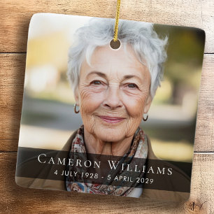 Gedenkstätte für Beerdigung von Foto-Beileid Keramikornament