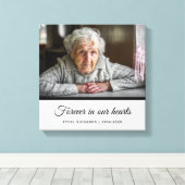 Gedenkstätte für Beileid in der Erinnerung | FOTO Leinwanddruck (Insitu (Holzboden))