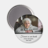 Gedenkstätte für Beileid in der Erinnerung | FOTO Magnet (Vorderseite/Rückseite)