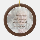 Gedenkstätte für Beileid in der Erinnerung | Zwei  Keramik Ornament (Hinten)