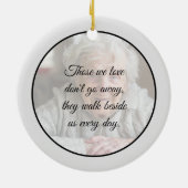 Gedenkstätte für Beileid in der Erinnerung | Zwei  Keramik Ornament (Hinten)