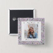 Gedenkstätte für Blumengärten Button (Vorne & Hinten)