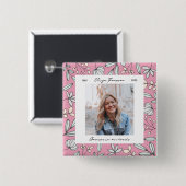 Gedenkstätte für Blumengärten Button (Vorne & Hinten)