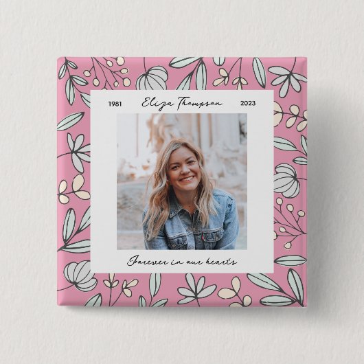 Gedenkstätte für Blumengärten Button (Vorderseite)