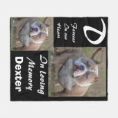 Gedenkstätte für Bulldozengänger-Hunde-Foto Fleecedecke (Vorderseite (Horizontal))