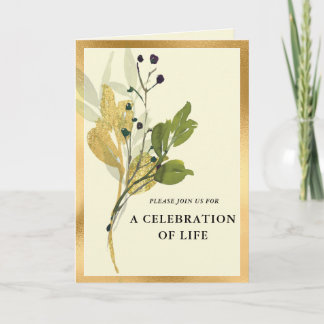 Gedenkstätte für das botanische Foto Einladung